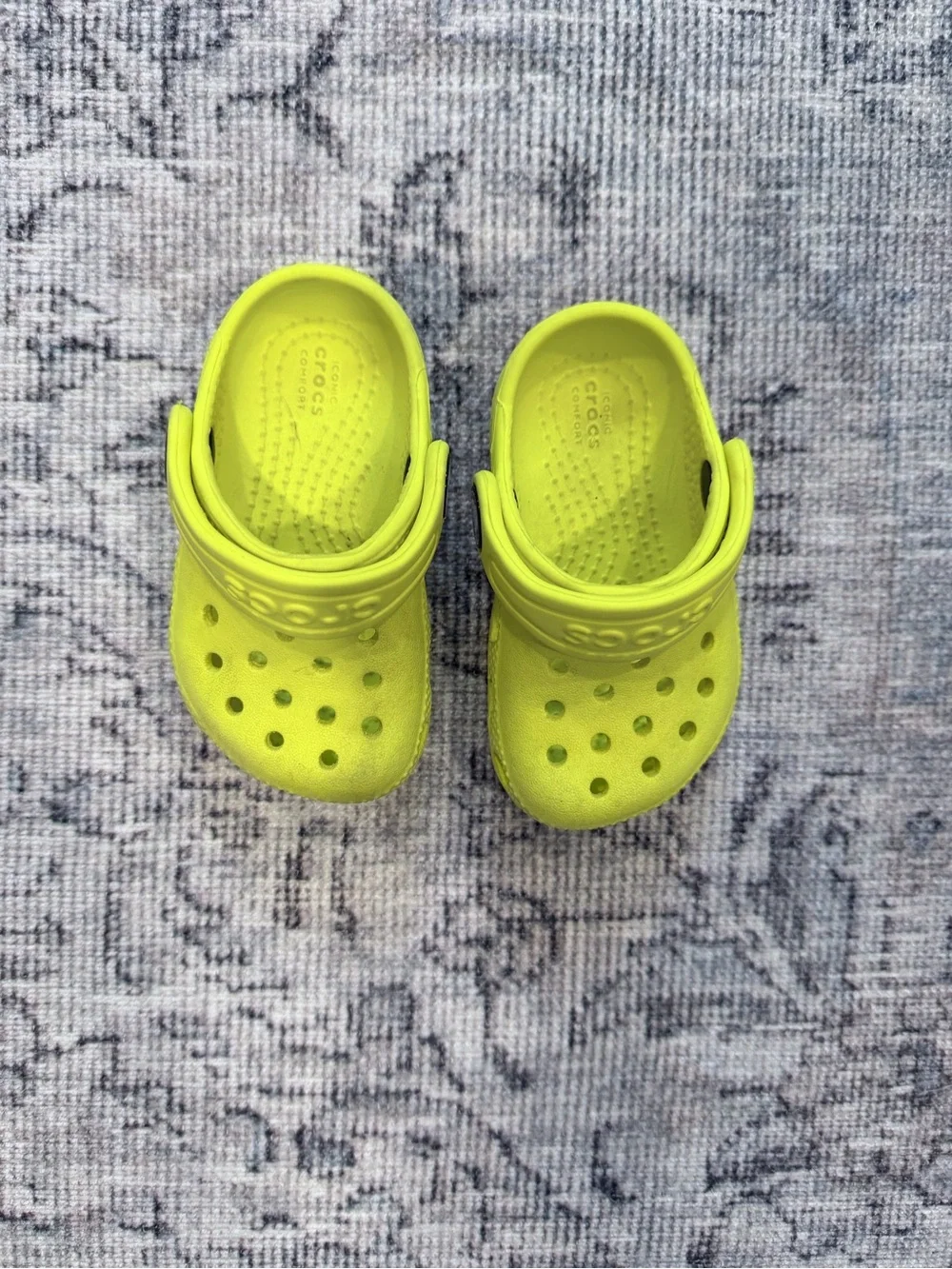 CROCS Kids Neon Yellow Classic Clog
